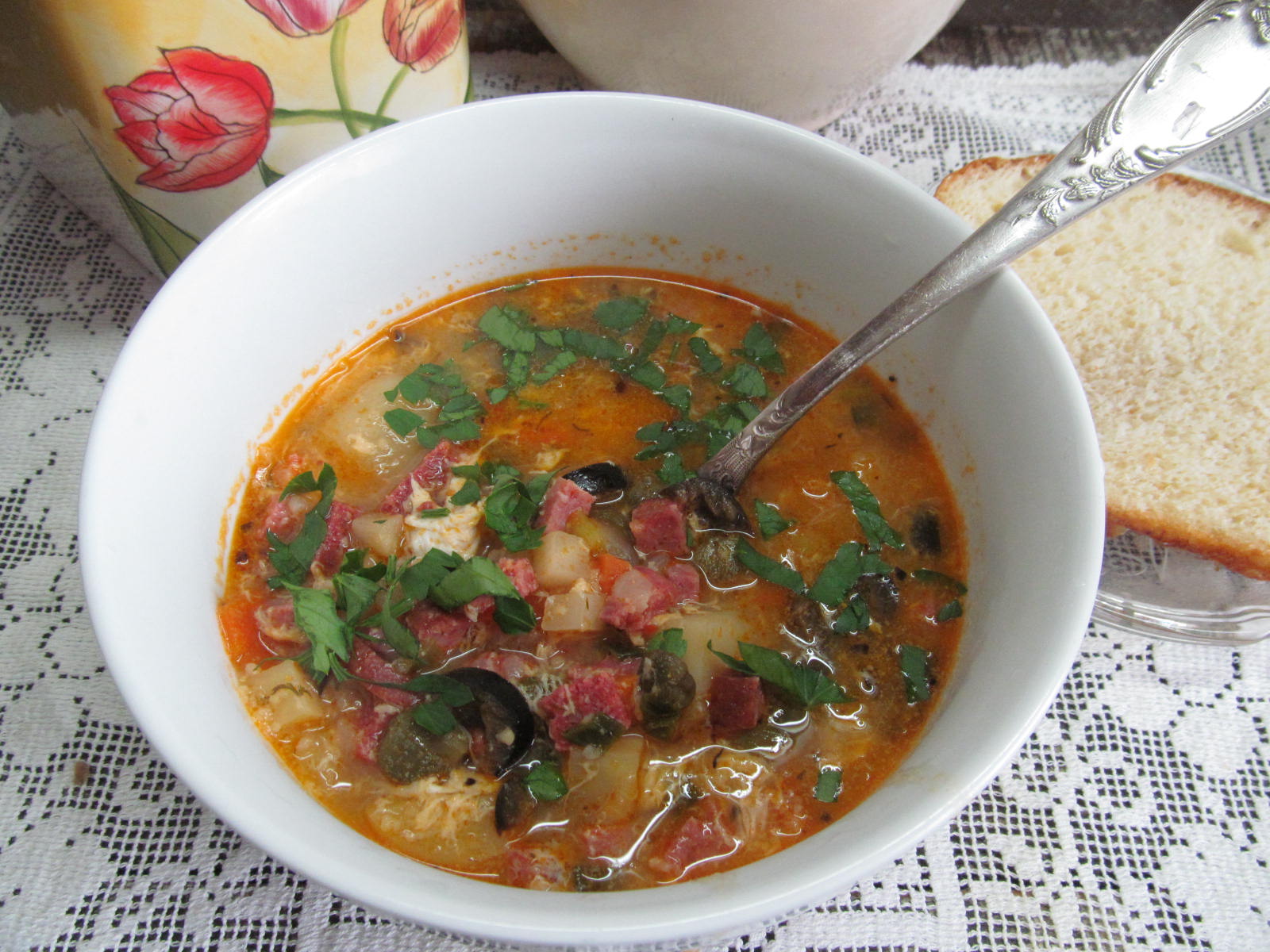 Гороховый суп с колбасой (пошаговый фото рецепт) - ВашВкус