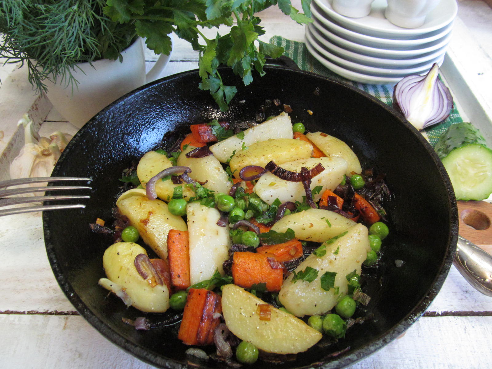 Тушёные овощи