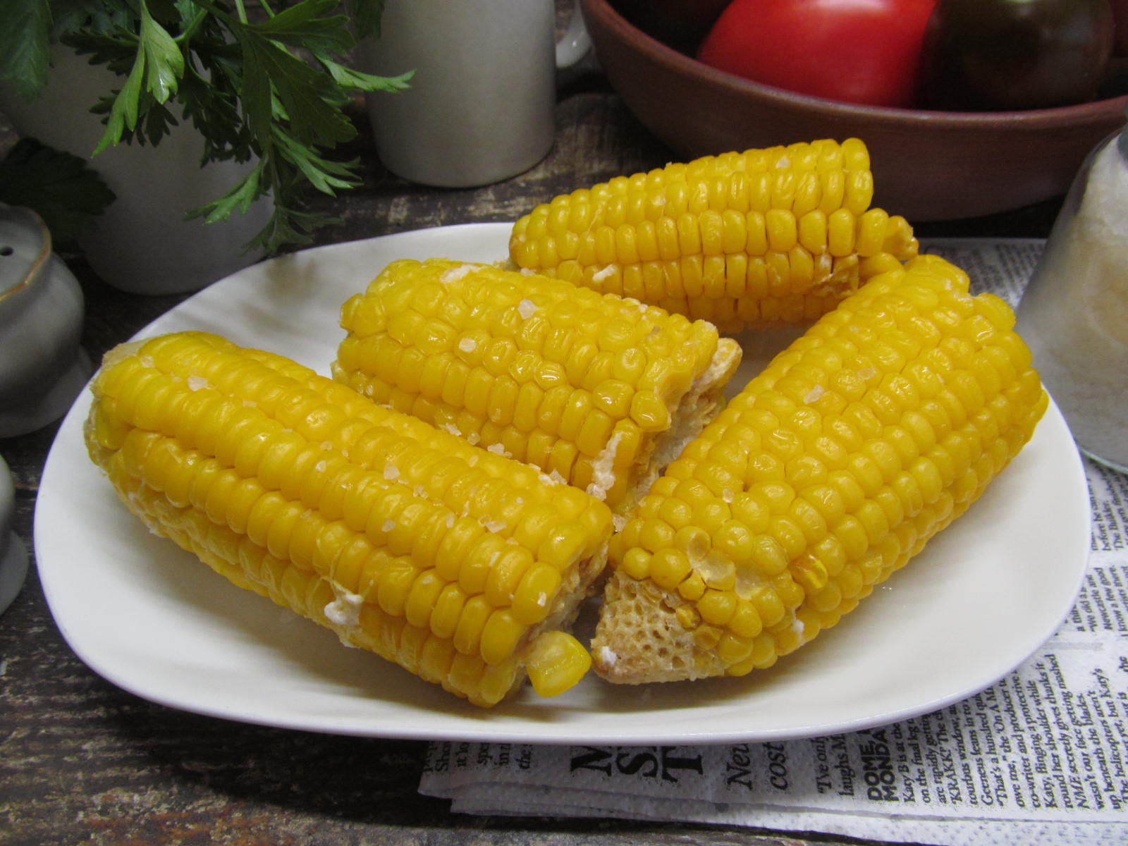 Блюда из кукурузы в початках