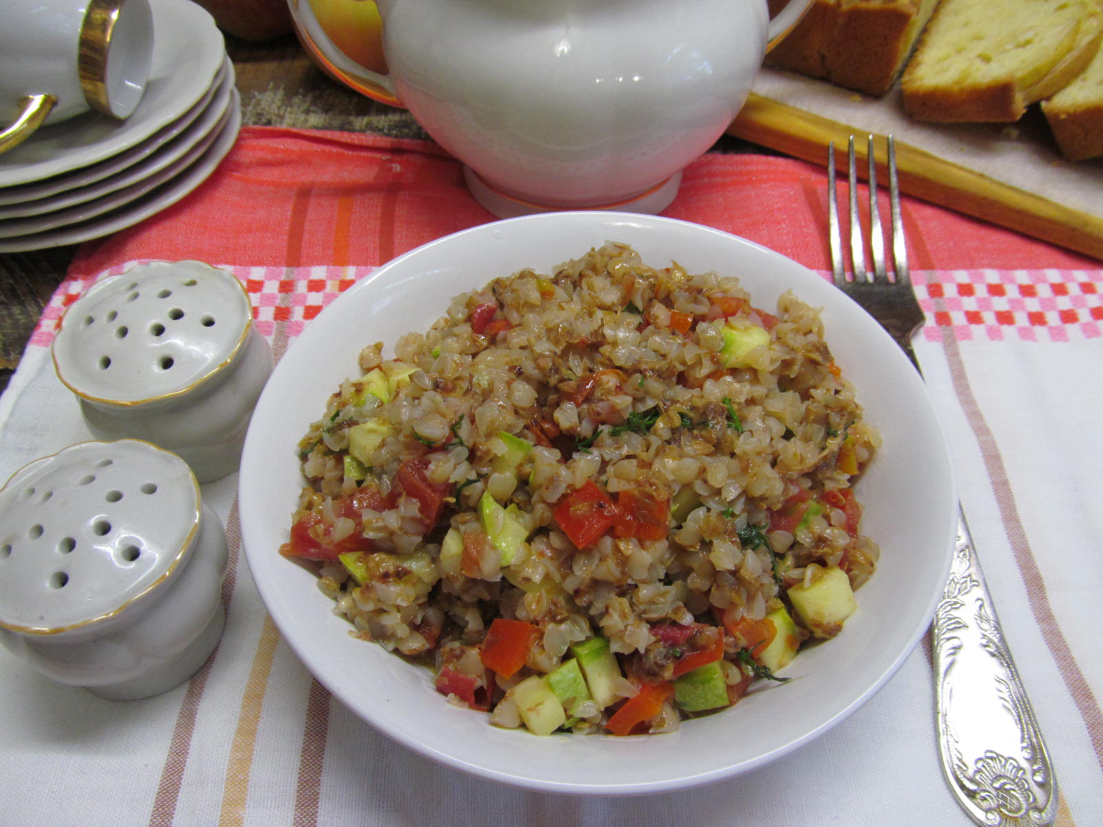 Гречневая каша с овощами — рецепт с фото пошагово