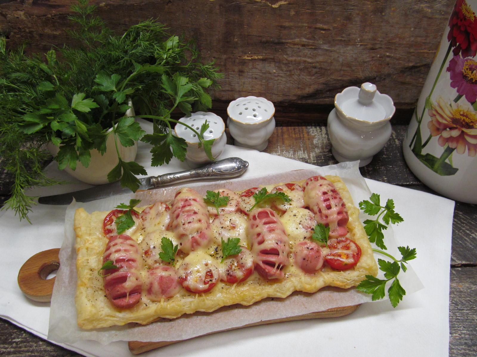 Слойки с творожным сыром и ягодами — рецепт с фото