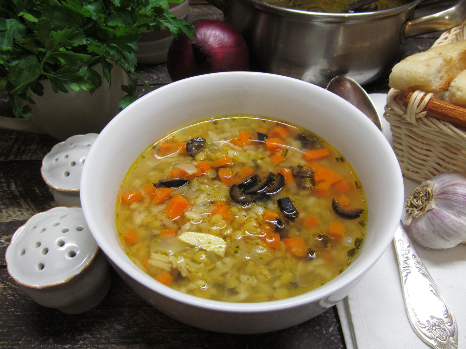Горский суп с чечевицей Дагестан